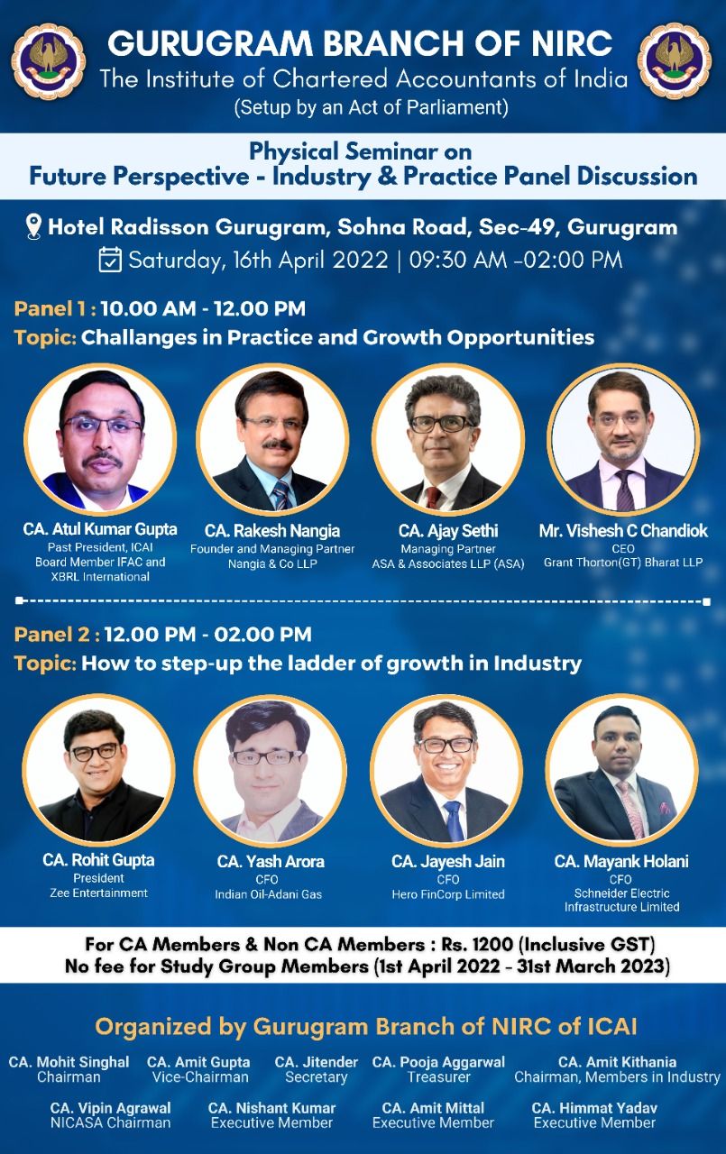 Seminar on Future Perspective – Industry & Practice Panel Discussion ...